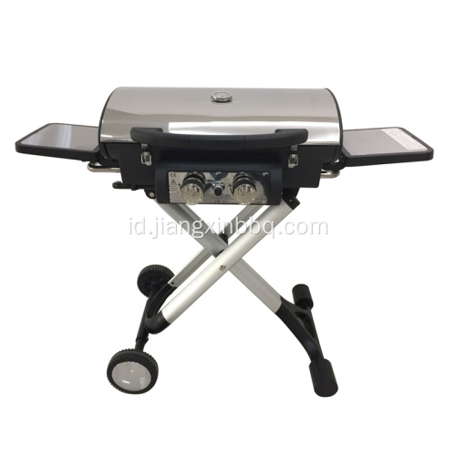 Aluminium Die-Cast Alloy 2 Pembakar Gas Grill